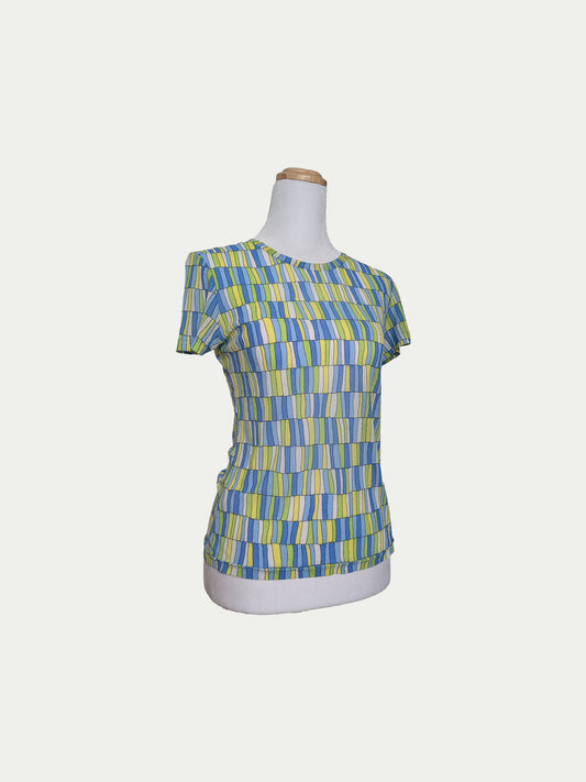 The Stefanel Squares Mesh T