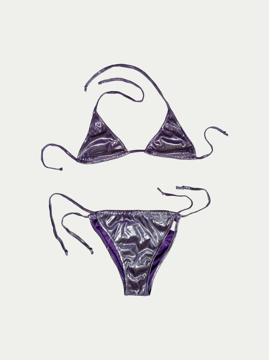 The Metalic Purple Bikini