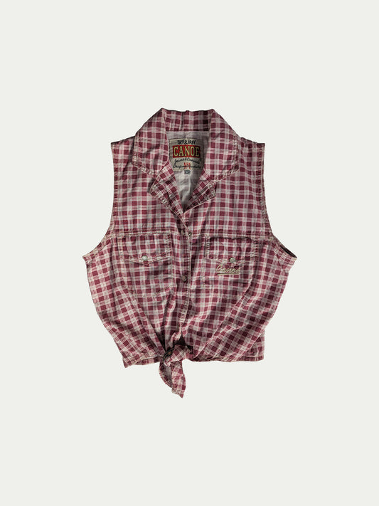 The Classic Plaid Tie Crop Top