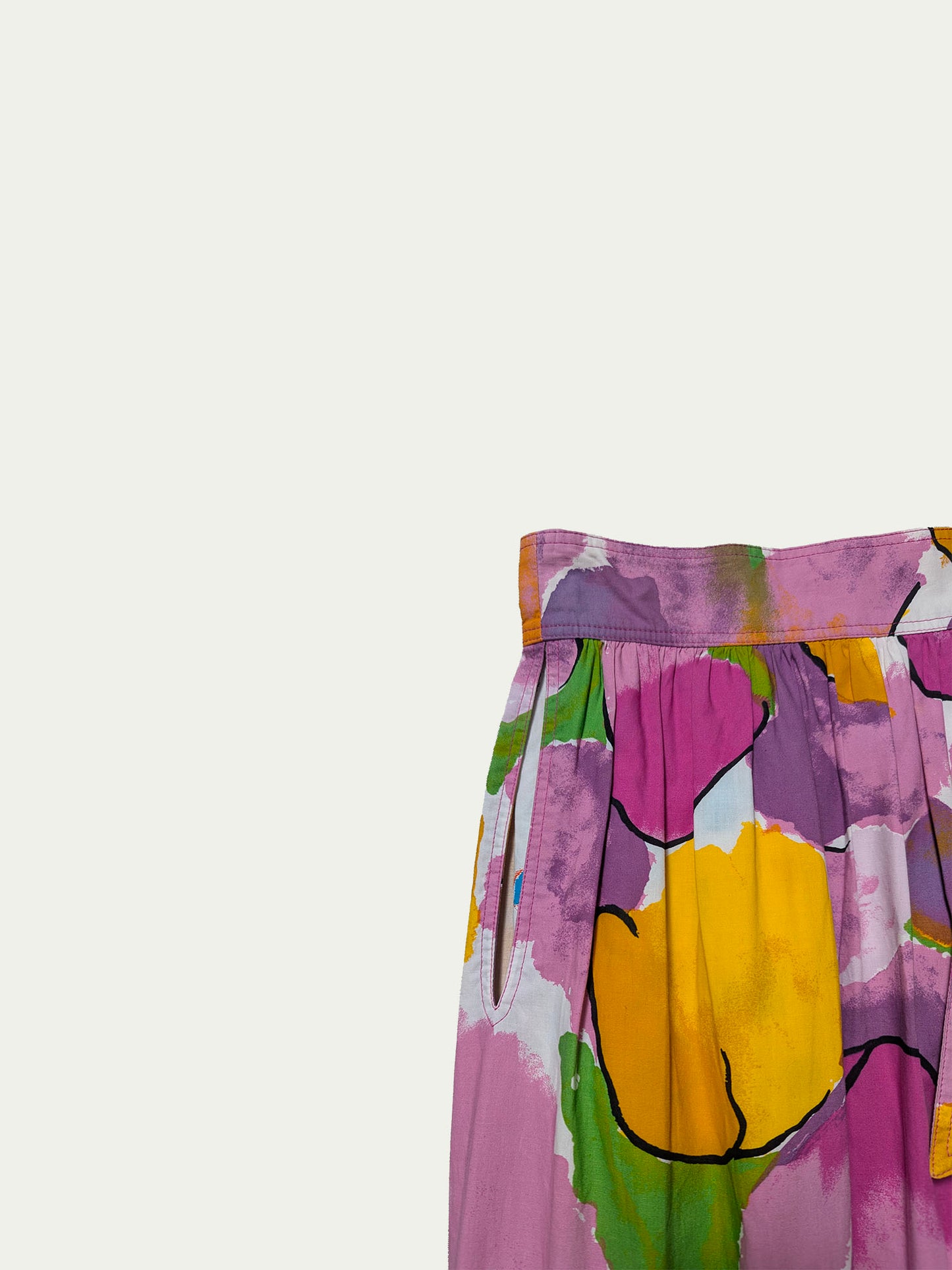 Emanuel Unagaro Multi-Colored Cotton Skirt