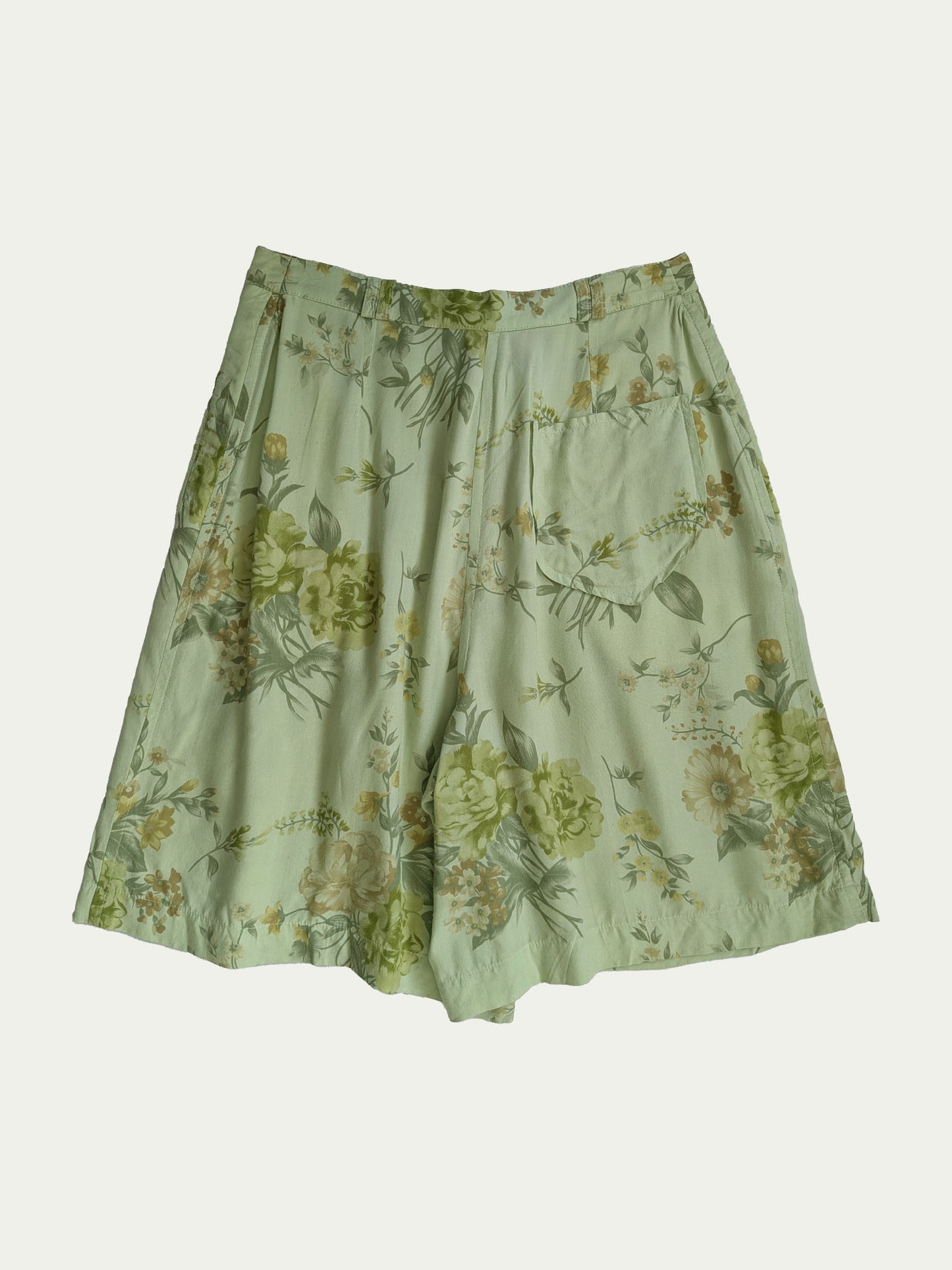 The Greenish Flowery Shorts