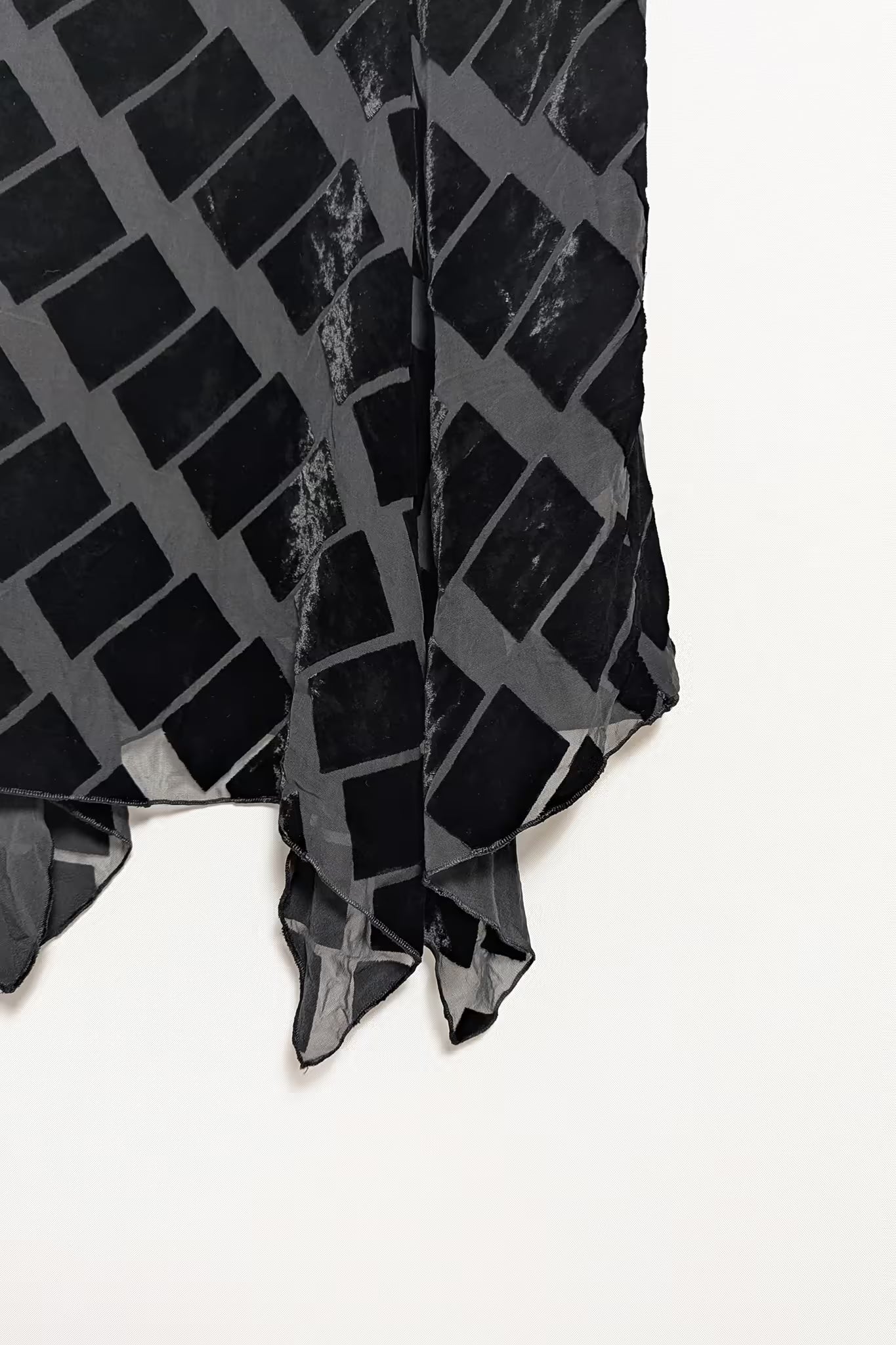 The Chiffon & Velvet Silk-Blend Skirt