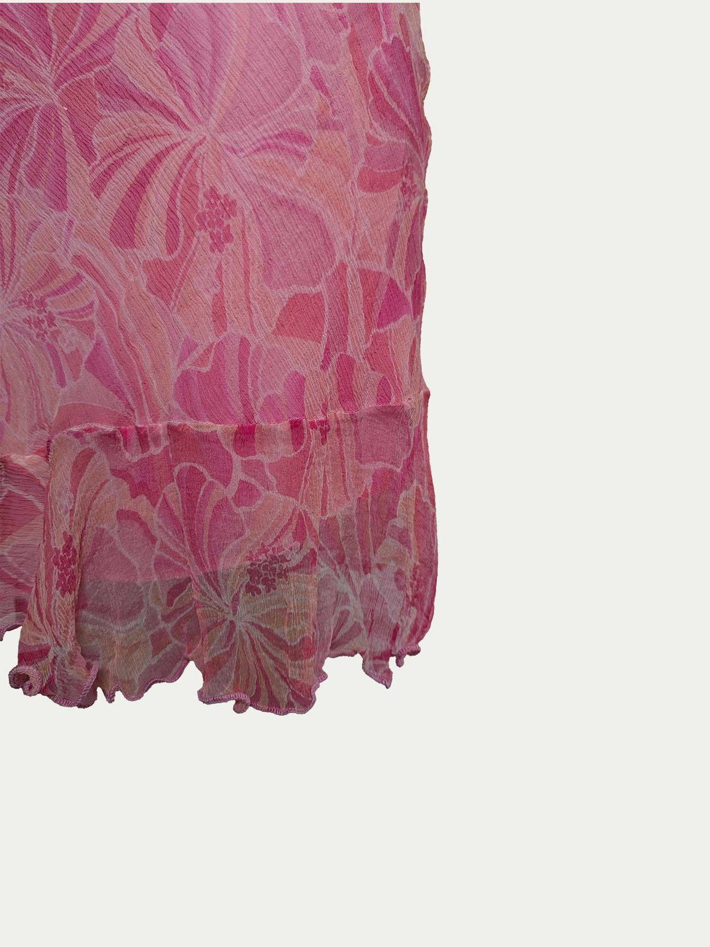 The pink Silk Midi Dress