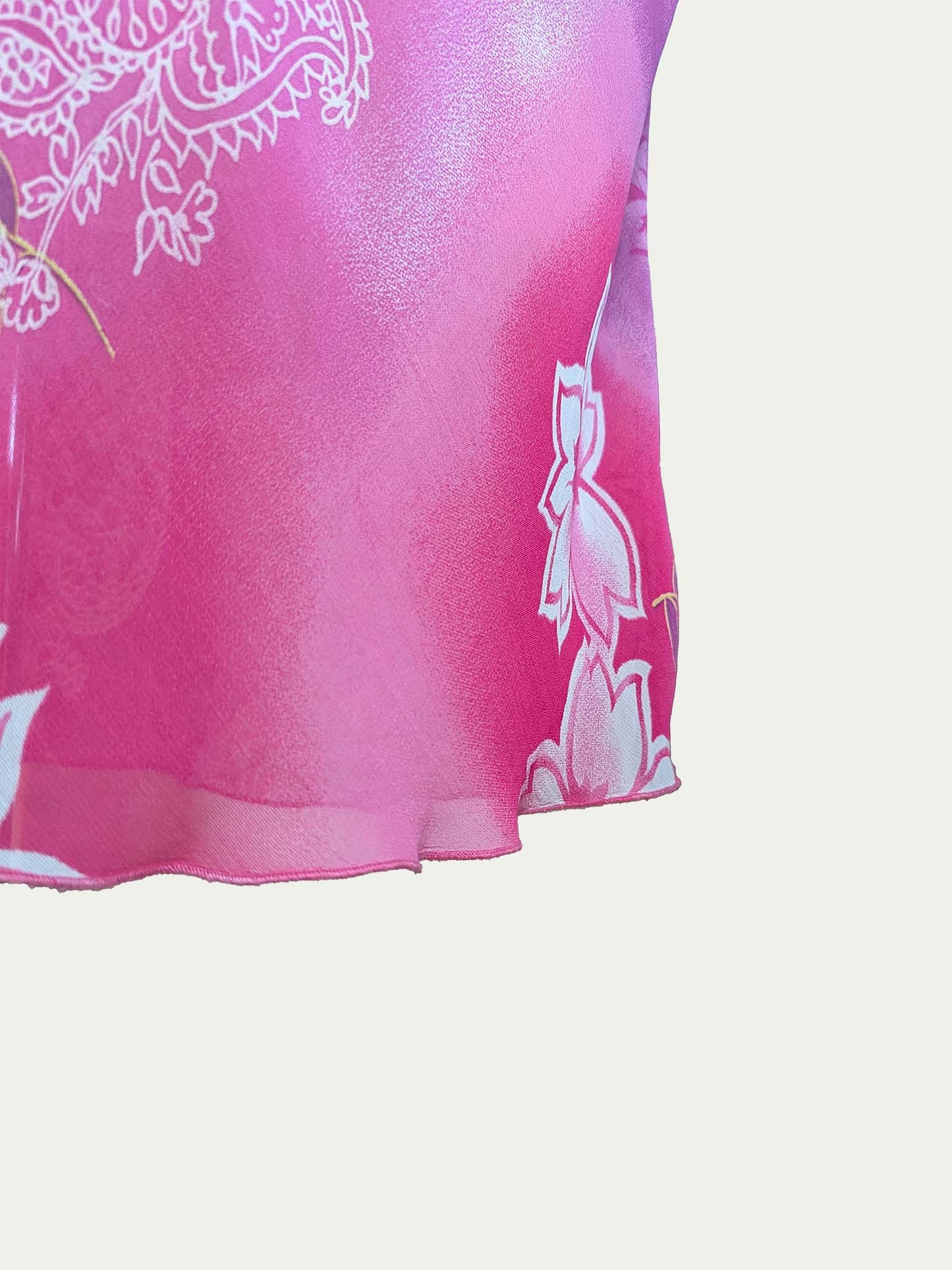 The Pink Floral Midi Skirt