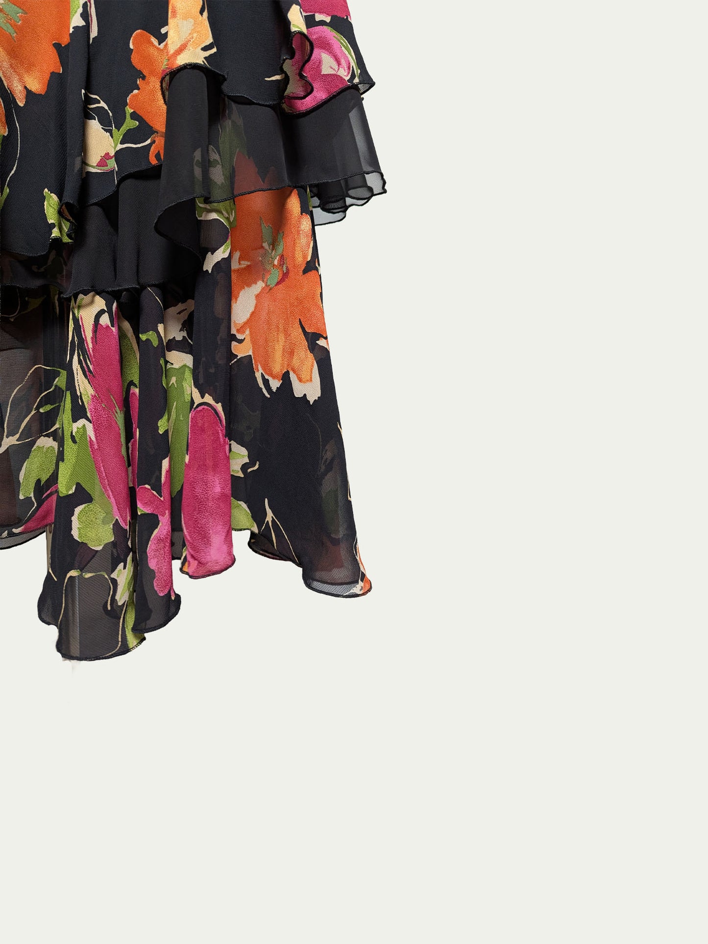 The Vibrant Floral Layered Dress