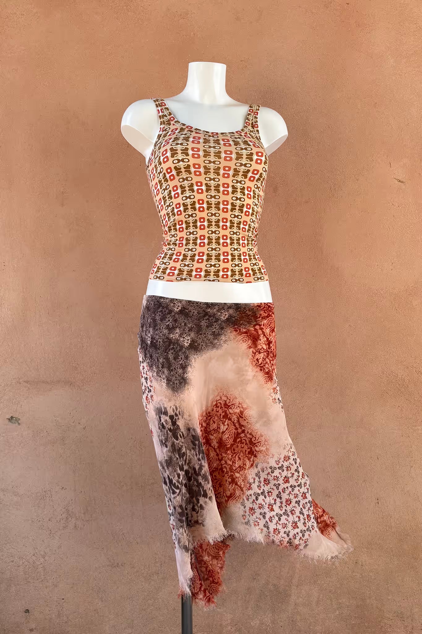 The Oriental Fringe Chiffon Skirt