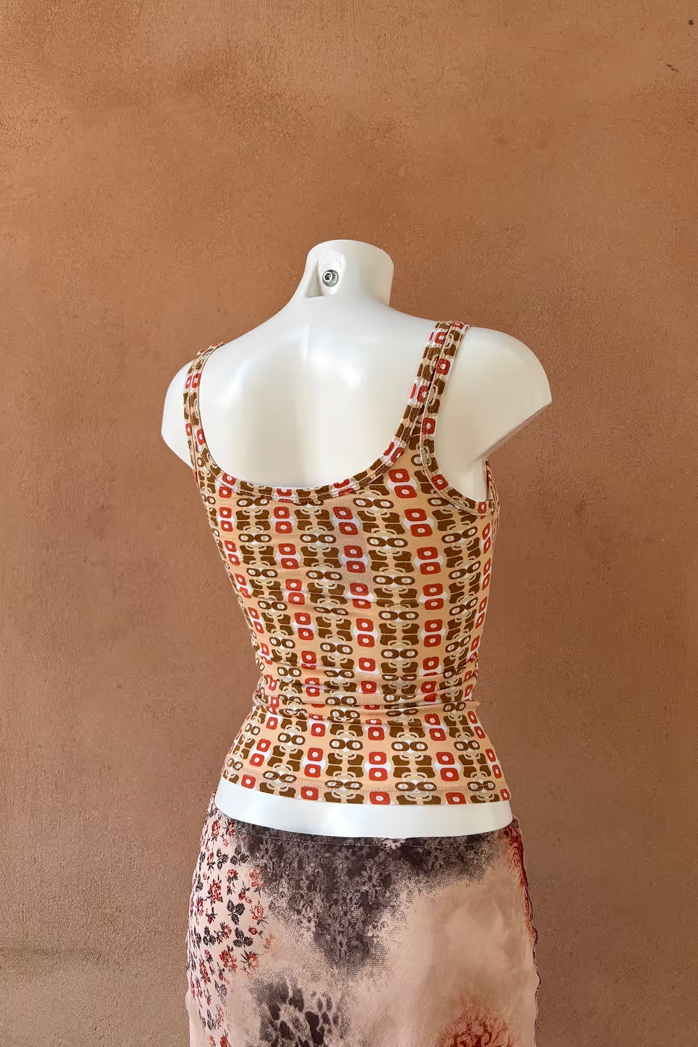 The Y2K Geometric Jersey Tank-Top