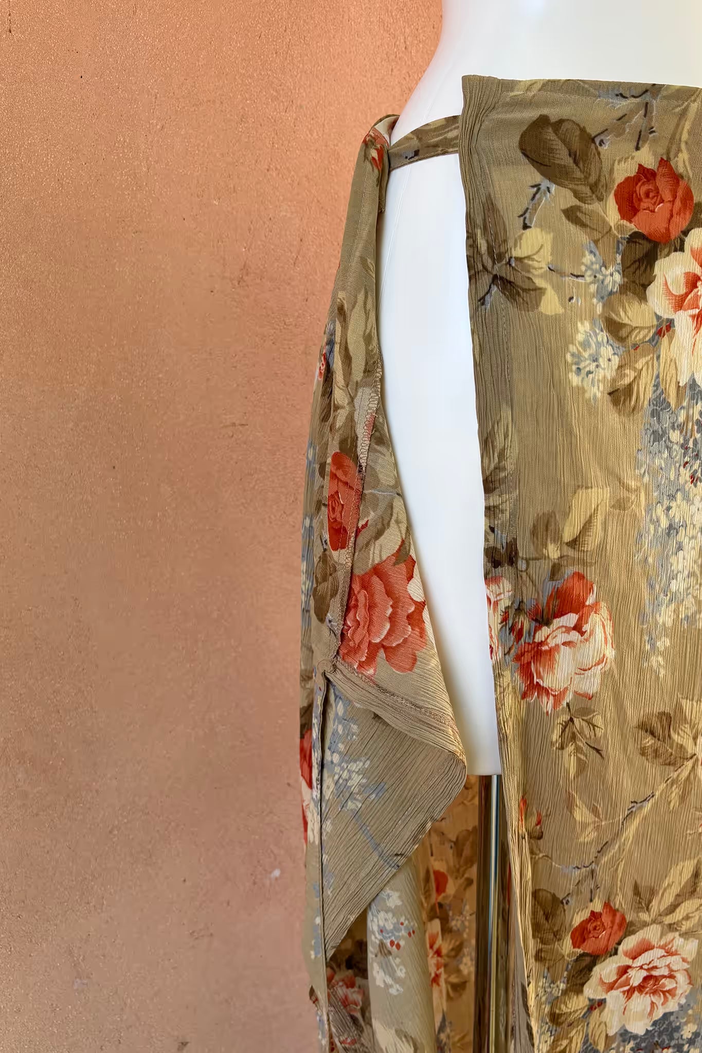 The 90s Sand & Flowers Maxi Wrap Skirt