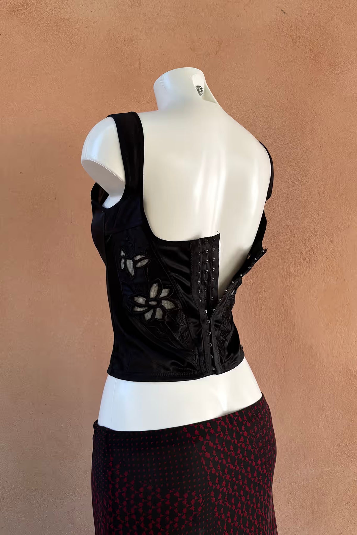 The Embroidered Sheer Corset Top