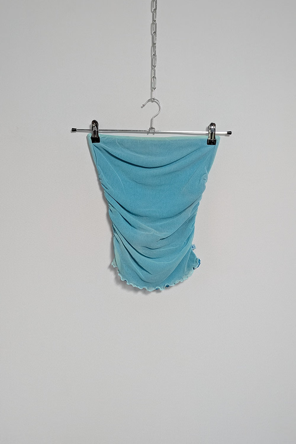 The Turquoise Mesh Strapless Top