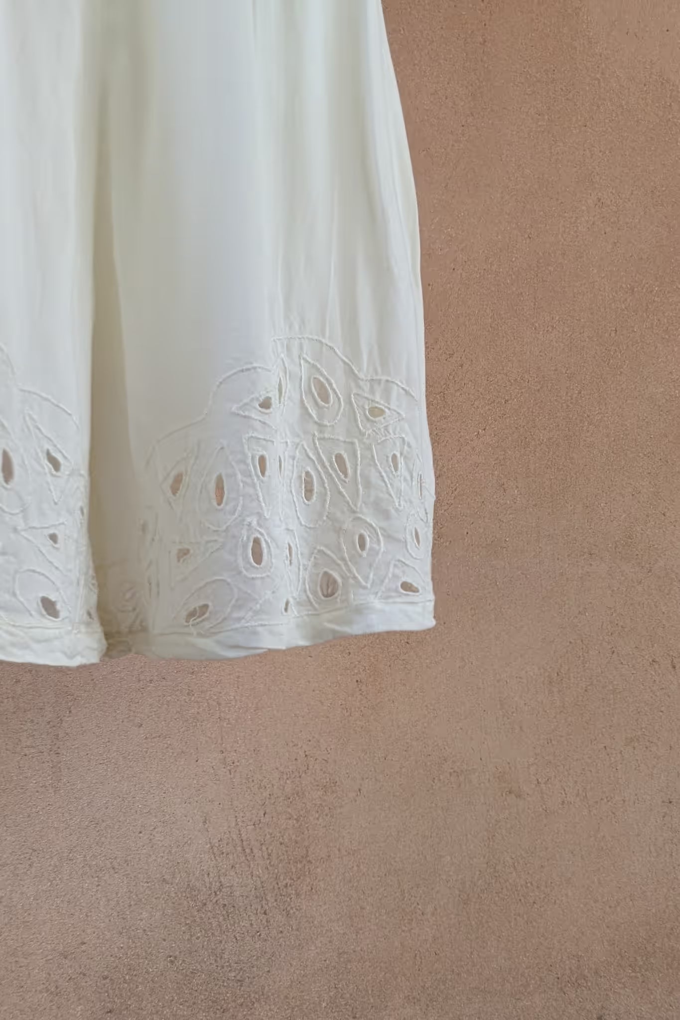 The White Embroidered Palazzo Pants