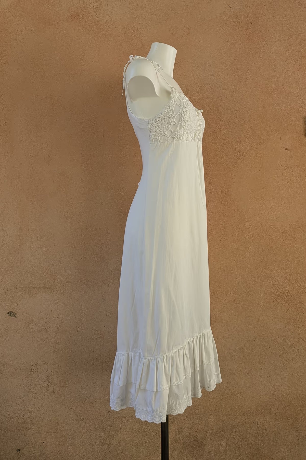 The White Crochet Cotton Dress