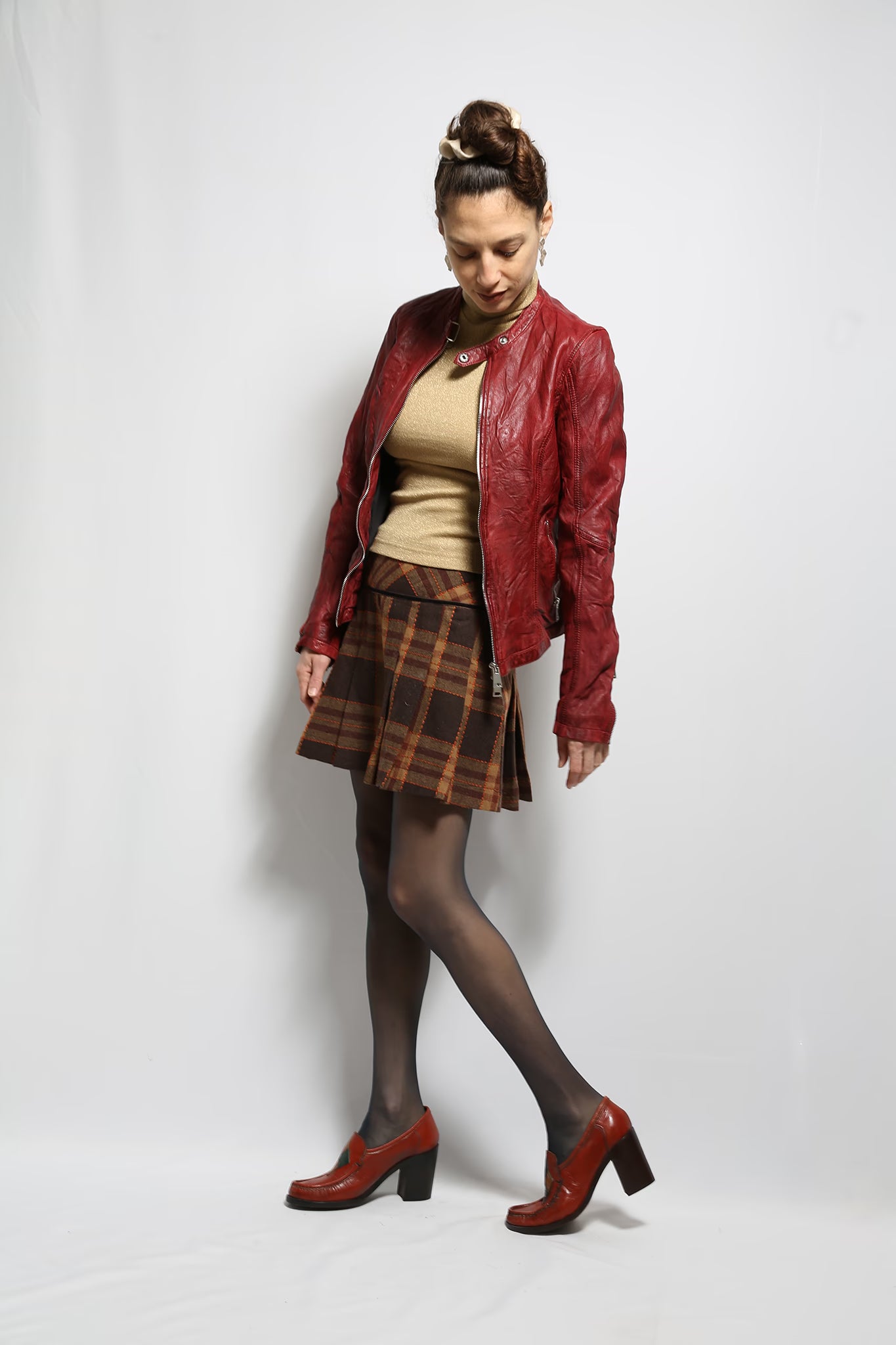 The Winter Pleated Mini Skirt