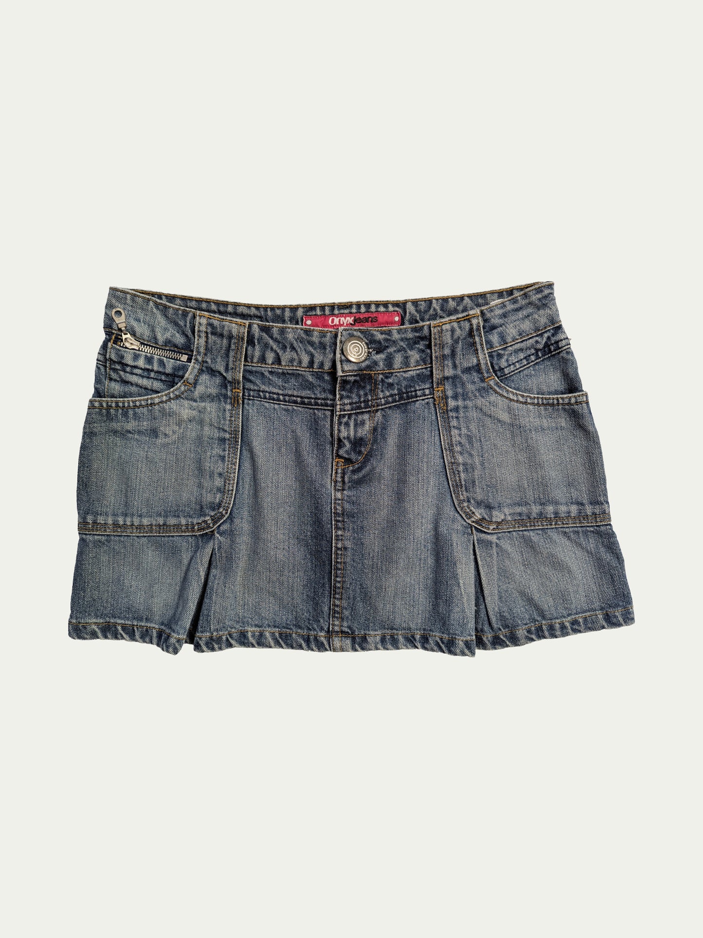 Onyx Denim Mini Skirt