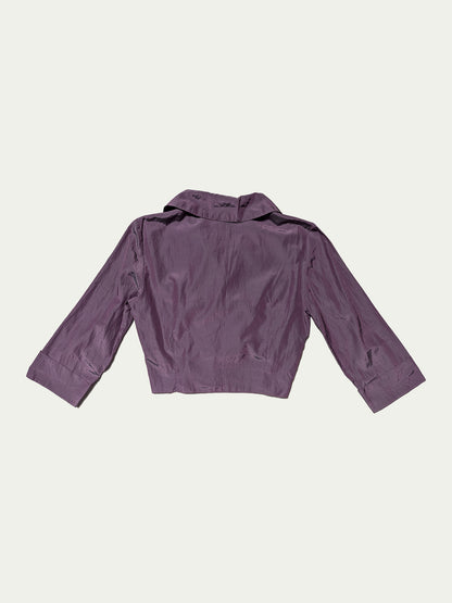 The Purple Haze Cropped Wrap-Top