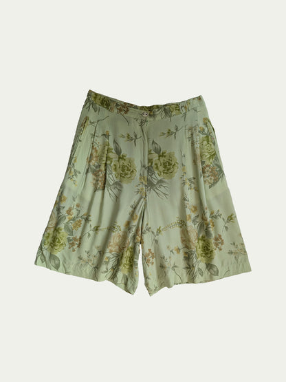 The Greenish Flowery Shorts