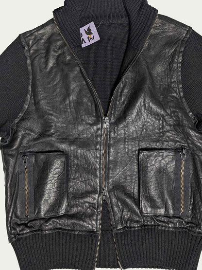 The Leather & Knit Motor Jacket