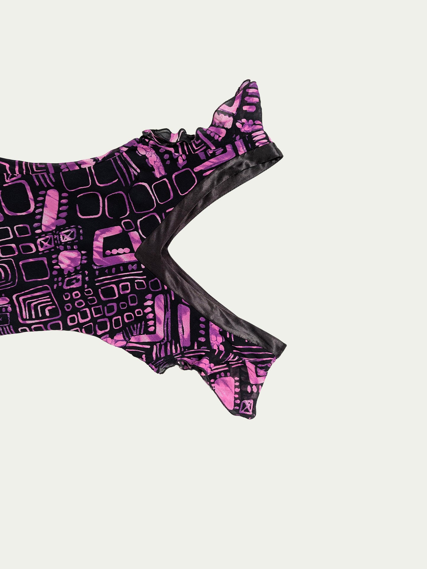 The Funky Purple & Black Mini Dress