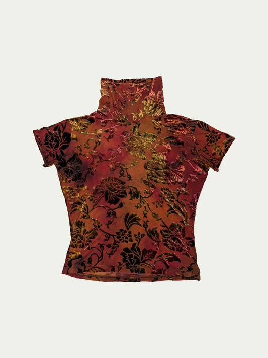 The Mesh & Velvet Roses Top
