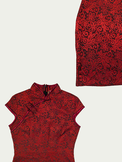 The Red Chinese Mini Dress