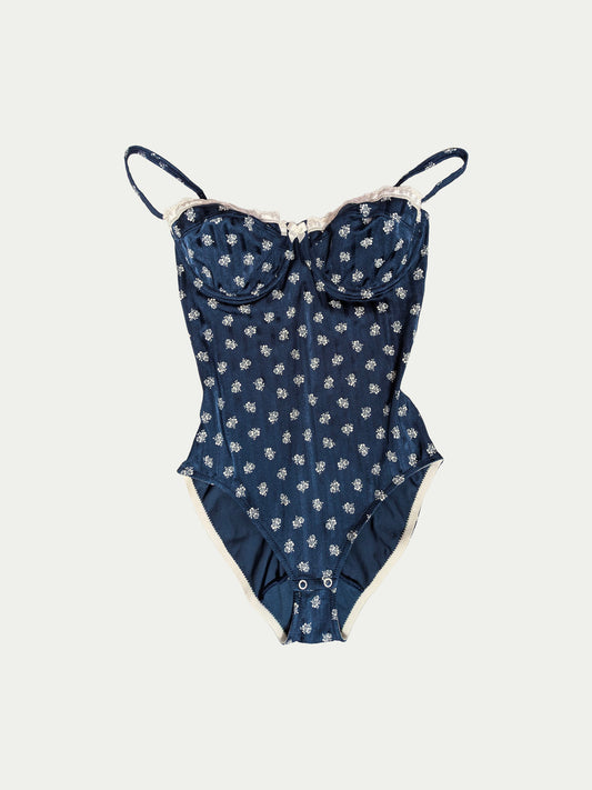 The Cacharel Blue Floral Swimsuit