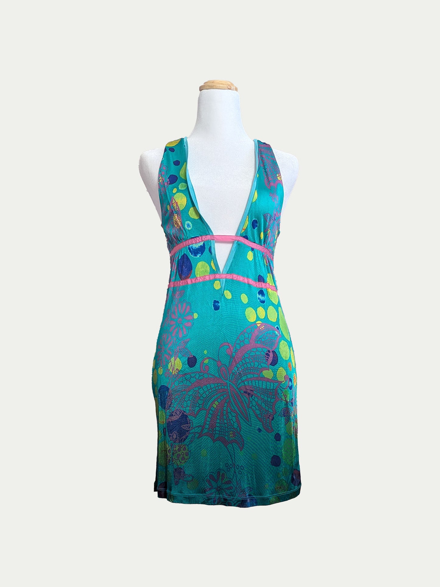 Custo Bubble Butterfly Mini Dress