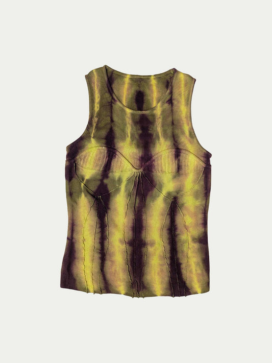 The Funky Tie-Dye Rib Tank Top
