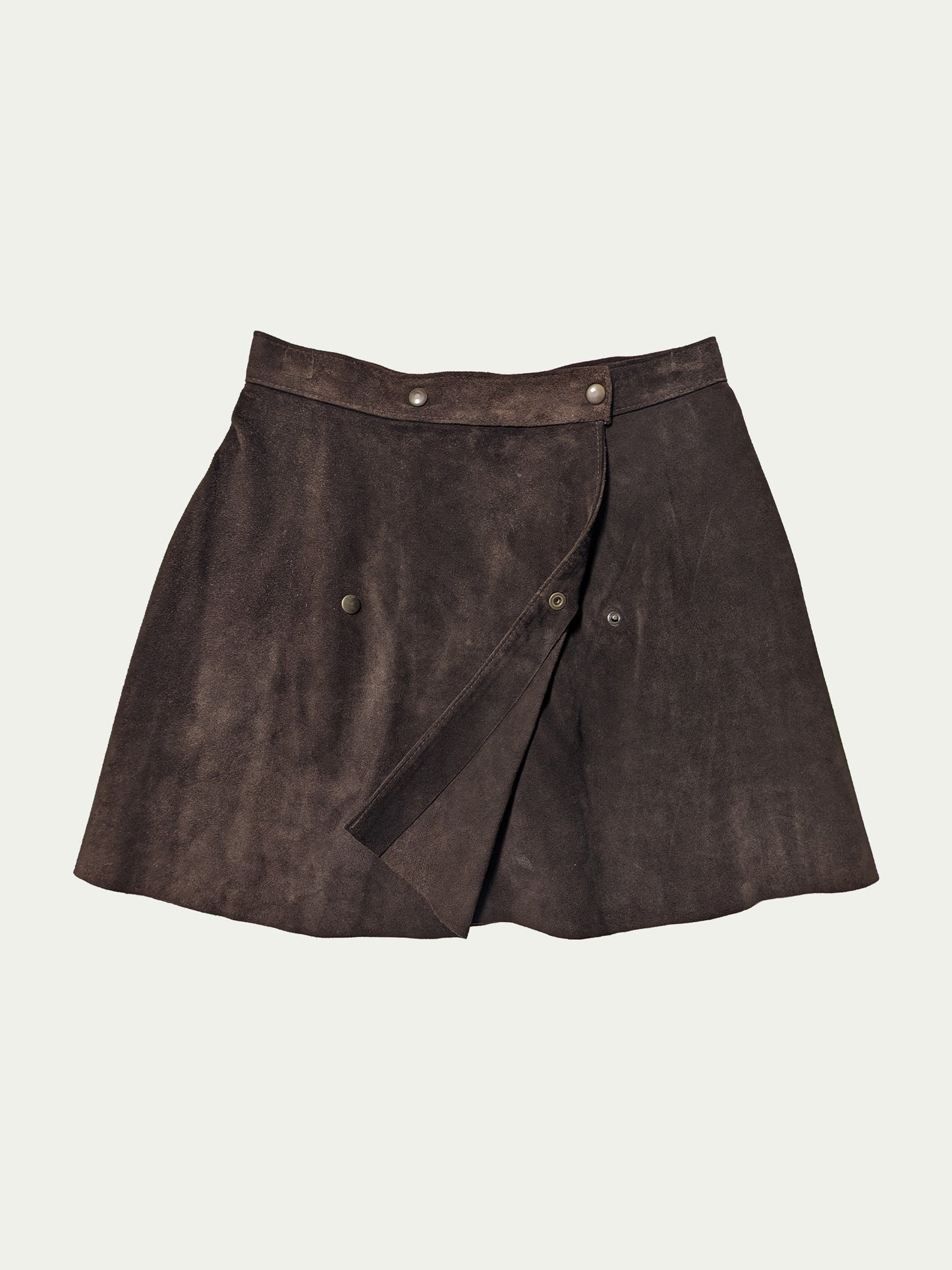 Pinko Suede Wrap Mini Skirt