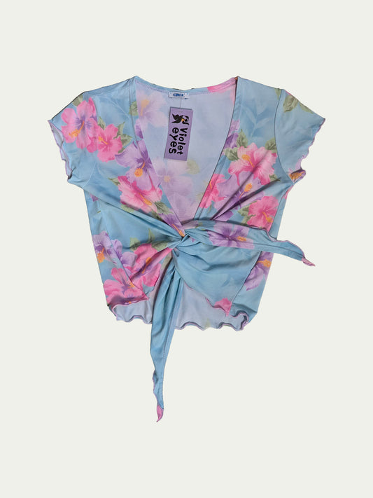 The Onyx Pastel Tie Top