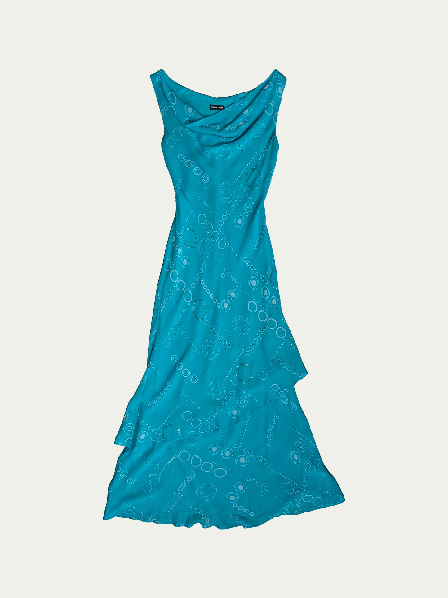 The Maxi Turquoise Silk Dress