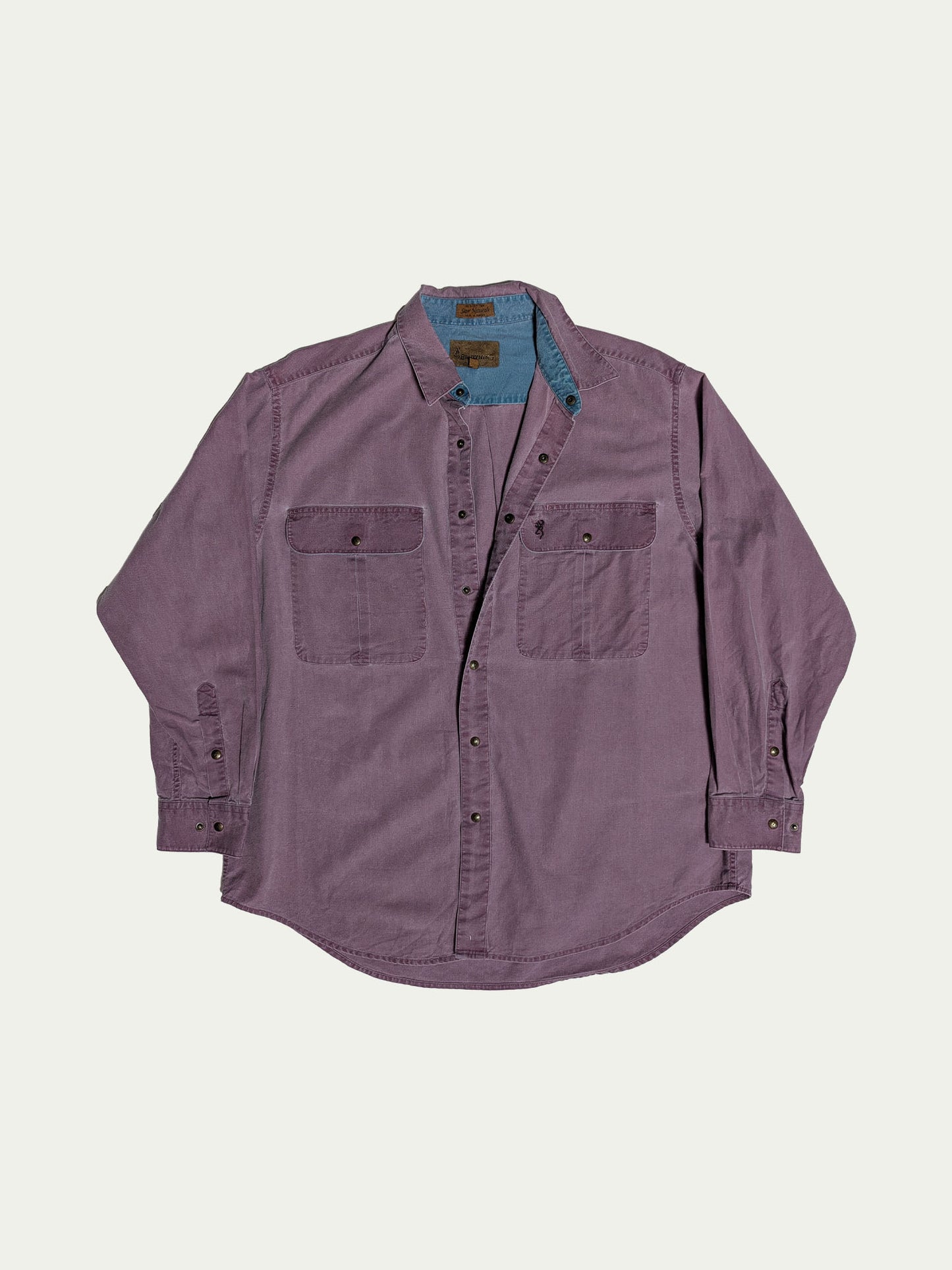 The Violet-Turquoise Snap-Fasteners Shirt