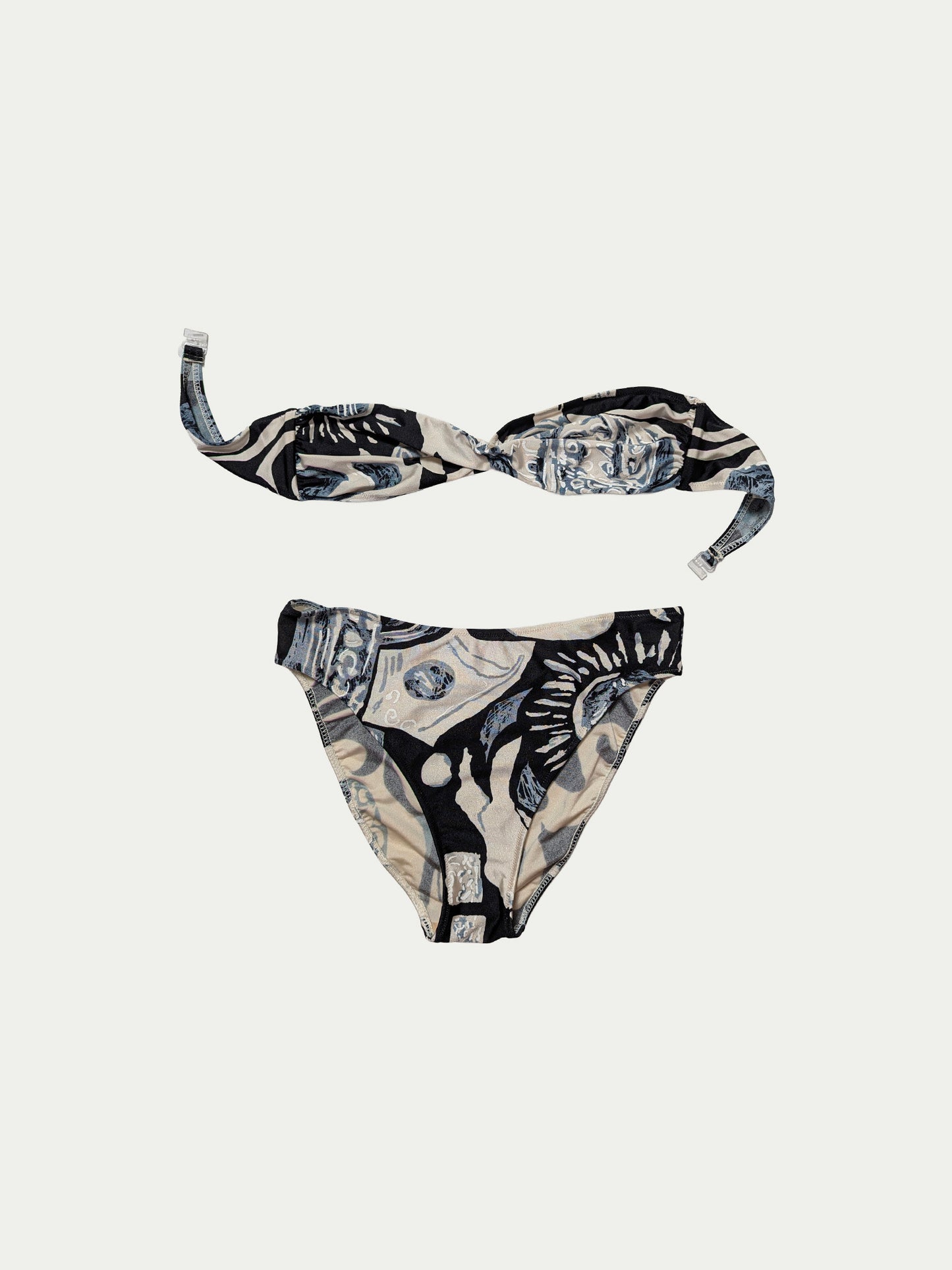 The Monochrome Strapless Bikini