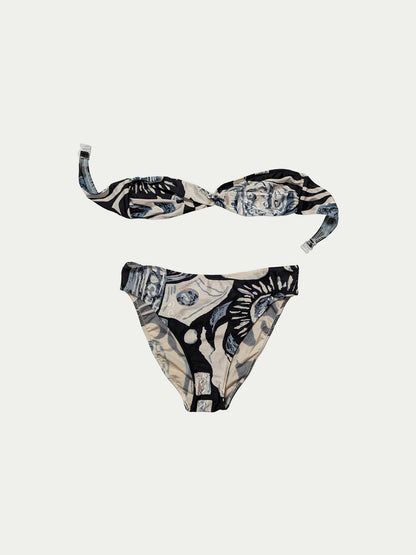 The Monochrome Strapless Bikini