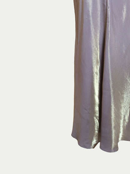 The Golden-Lilac Taffeta Evening Dress