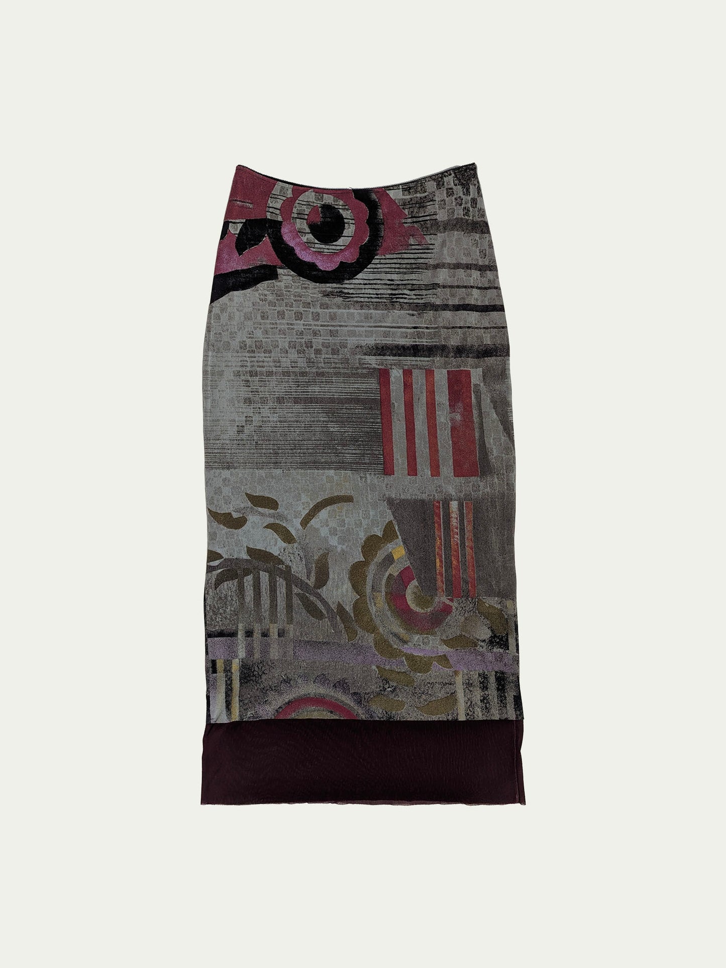 The Maxi Double-Layered Mesh Skirt