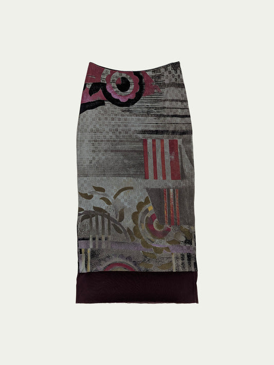 The Maxi Double-Layered Mesh Skirt