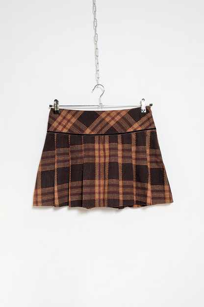 The Winter Pleated Mini Skirt