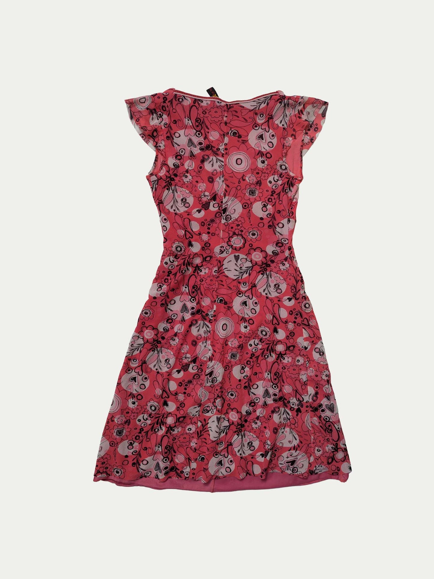 The Pink Doodle Mesh Dress