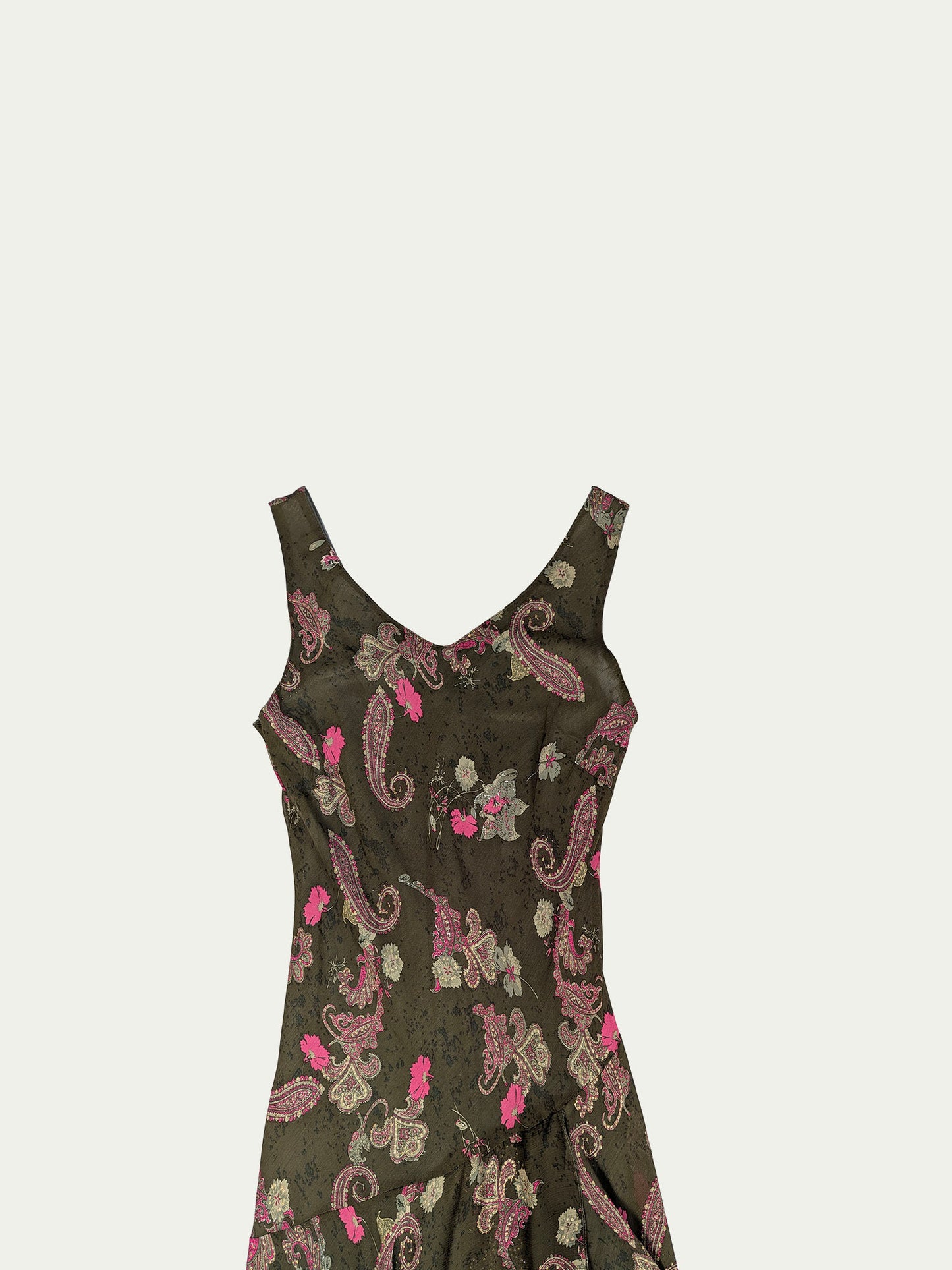 The Olive-Fuchsia Maxi Fairy Dress
