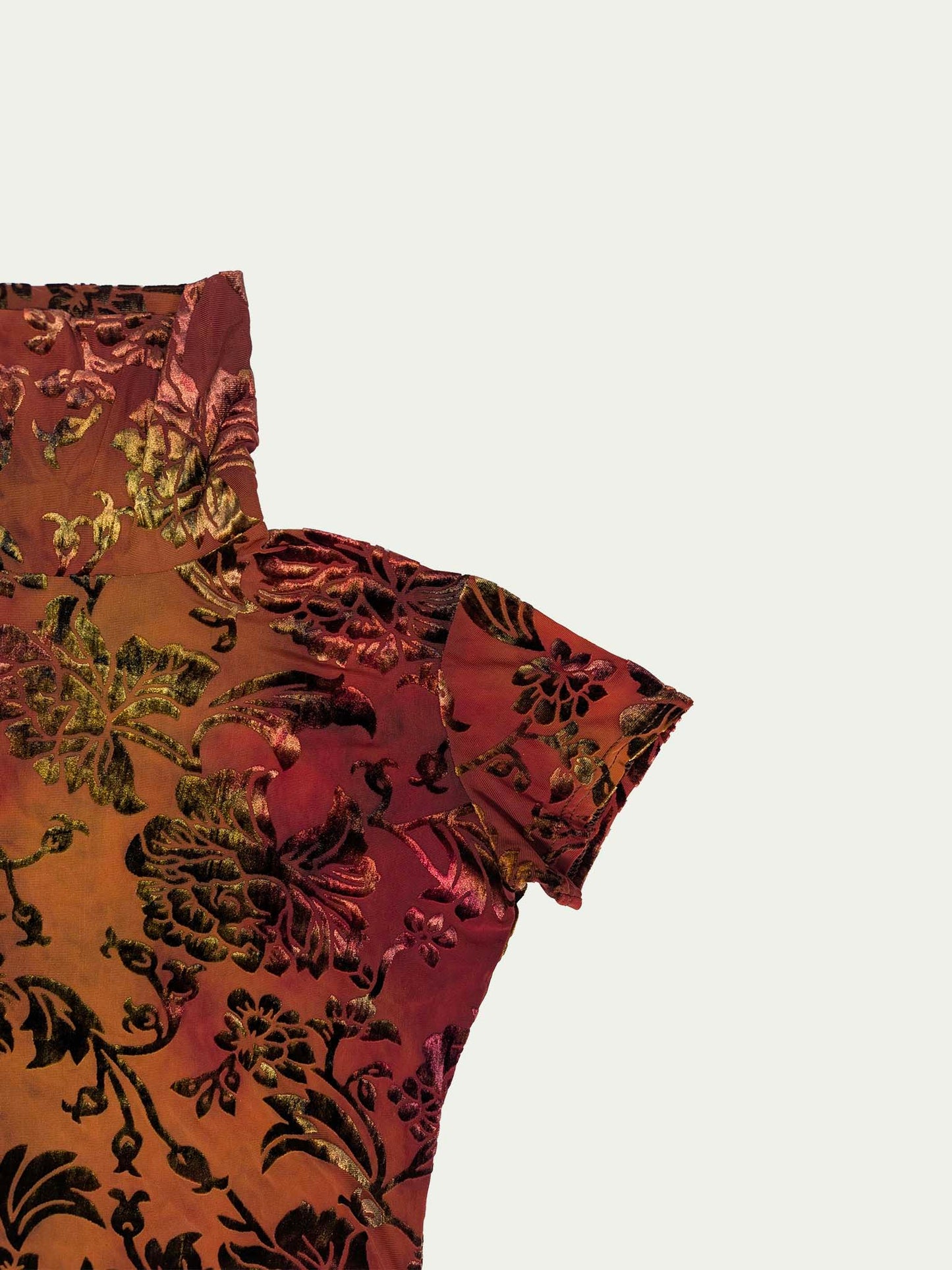 The Mesh & Velvet Roses Top