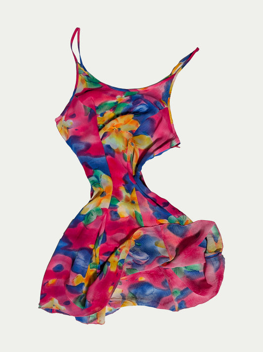 The Primary Colors Floral Mini Dress