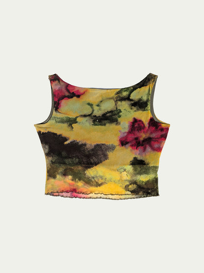 The Impressionist Garden Mesh Top