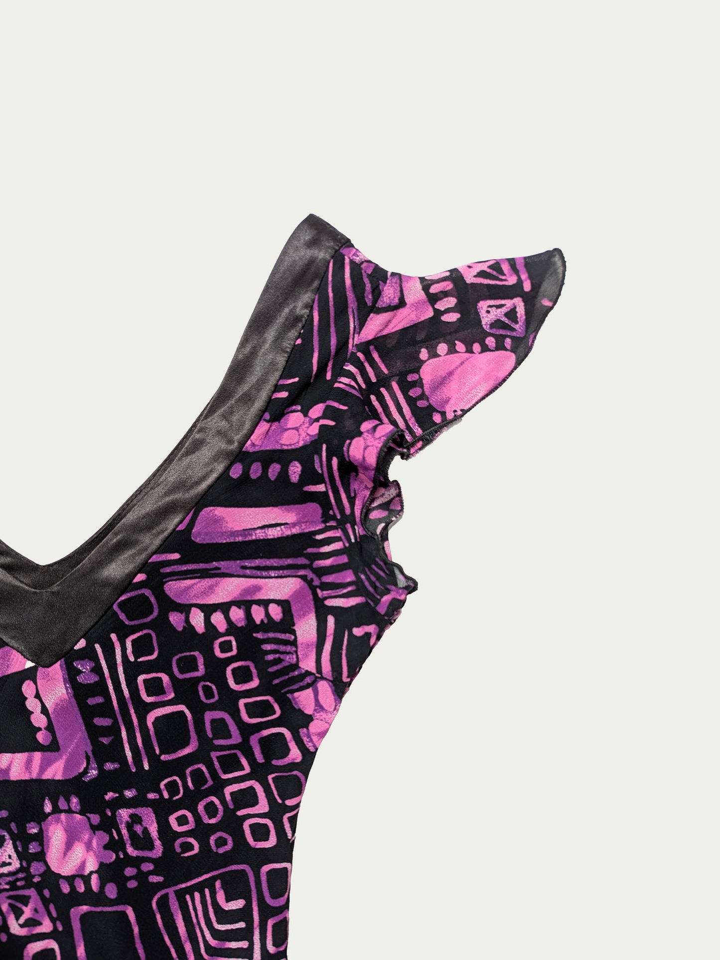 The Funky Purple & Black Mini Dress