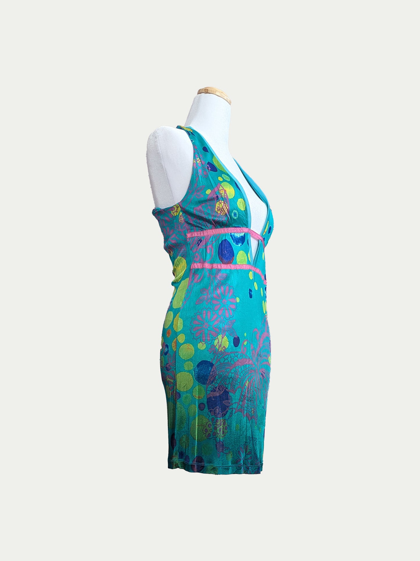 Custo Bubble Butterfly Mini Dress