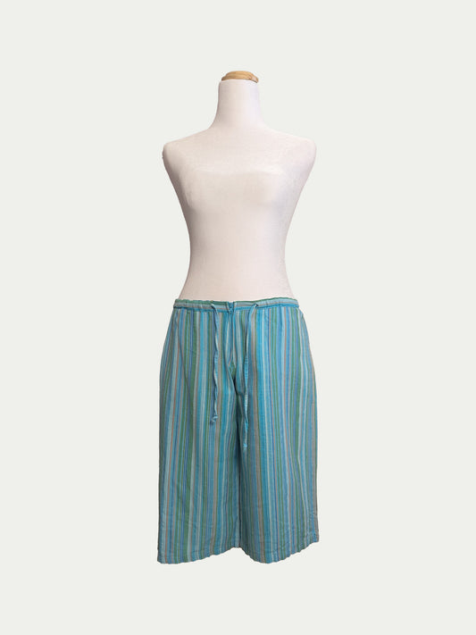 The Low-Rise Striped Bermudas