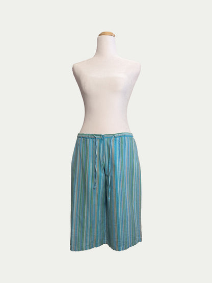 The Low-Rise Striped Bermudas