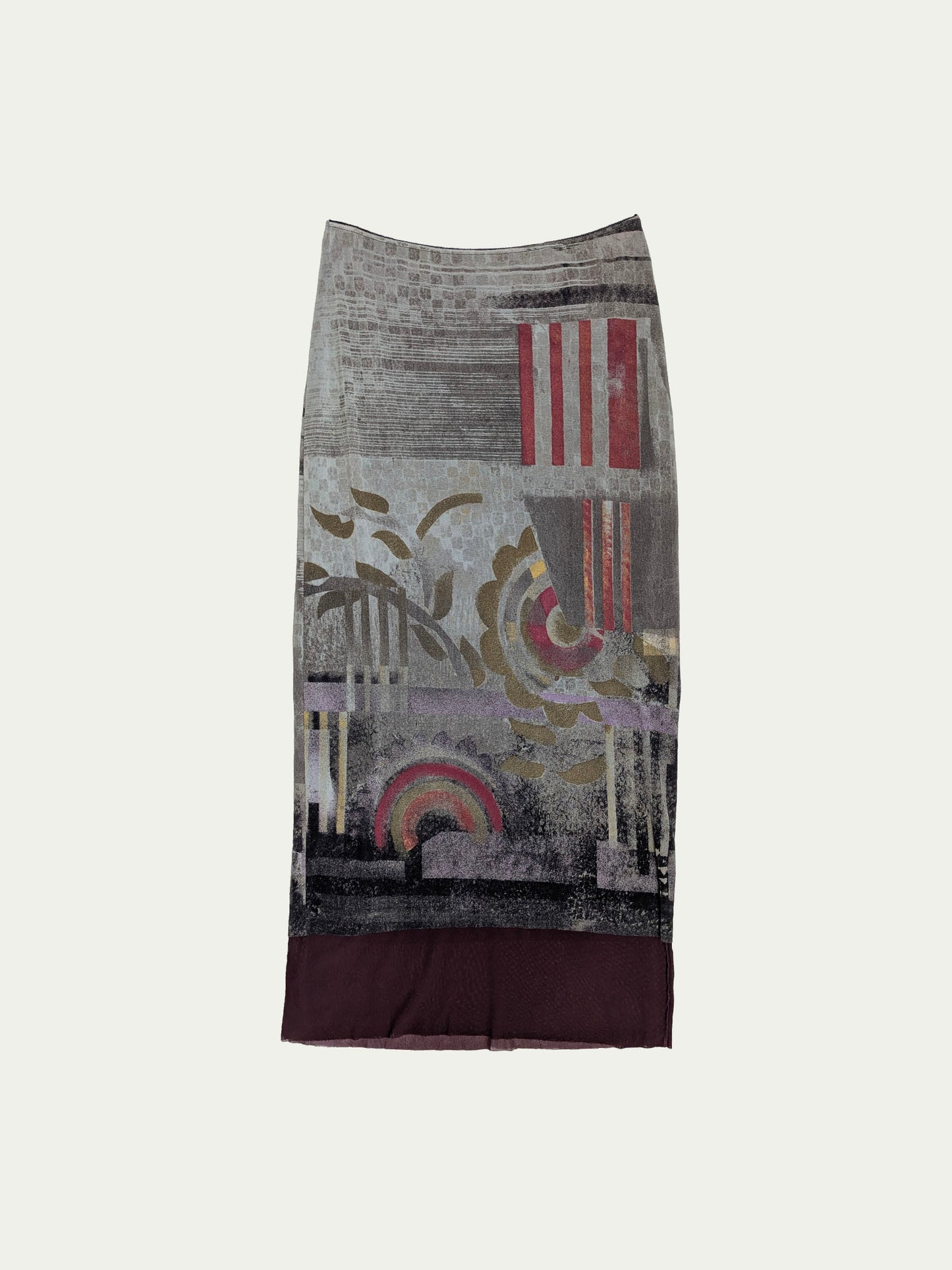 The Maxi Double-Layered Mesh Skirt