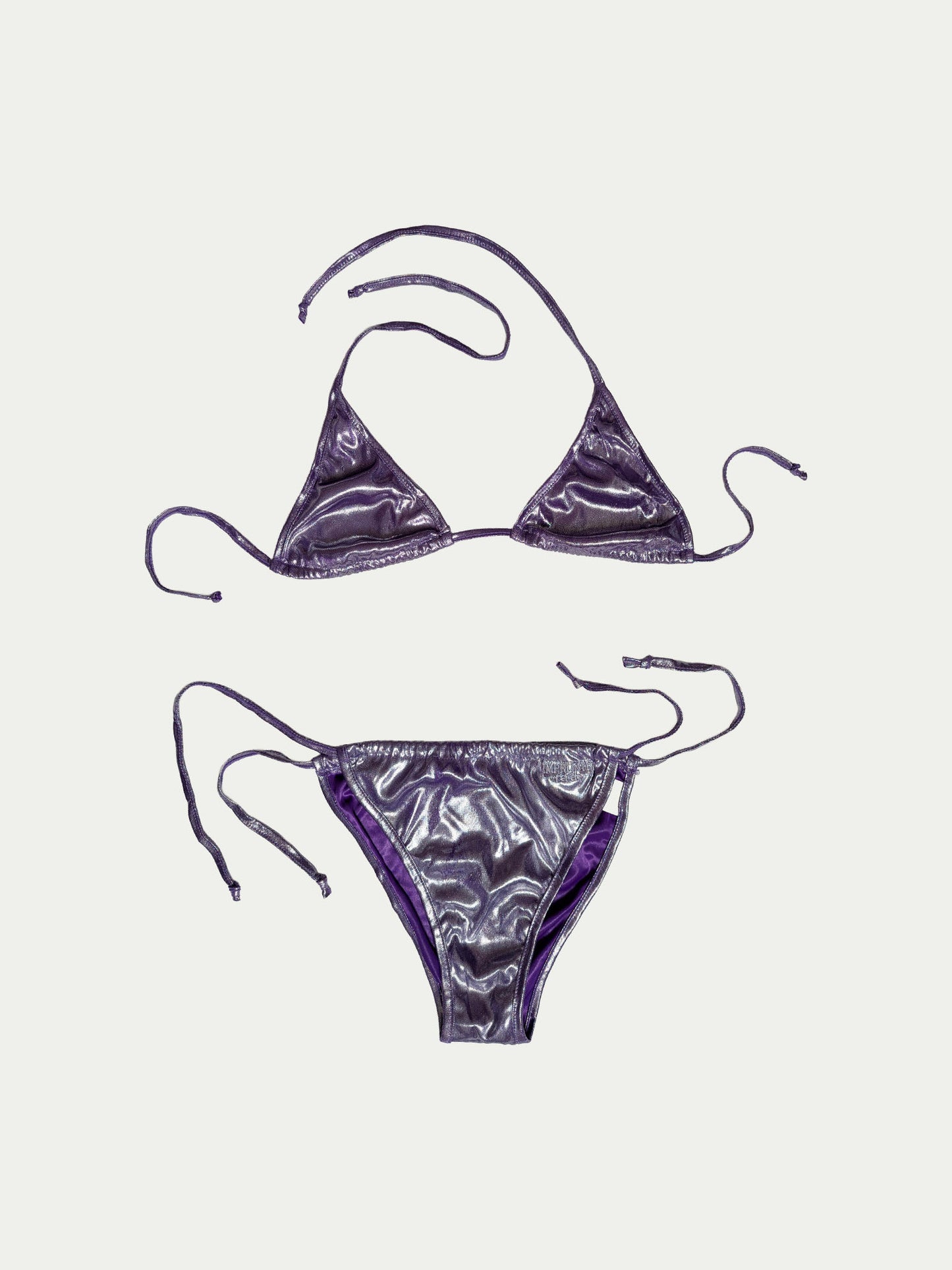 The Metalic Purple Bikini