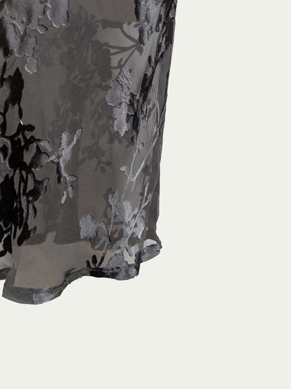 The Sheer Jacquard Silk Maxi Dress