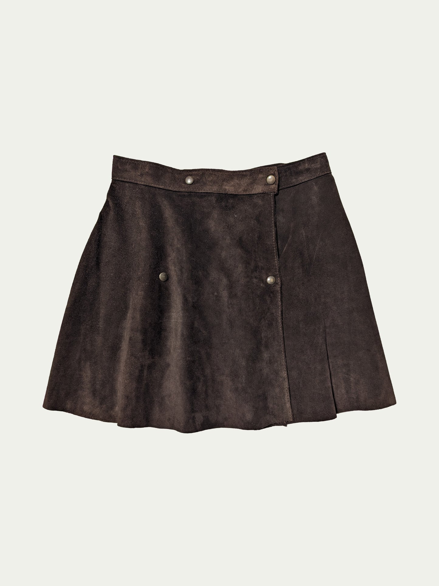 Pinko Suede Wrap Mini Skirt